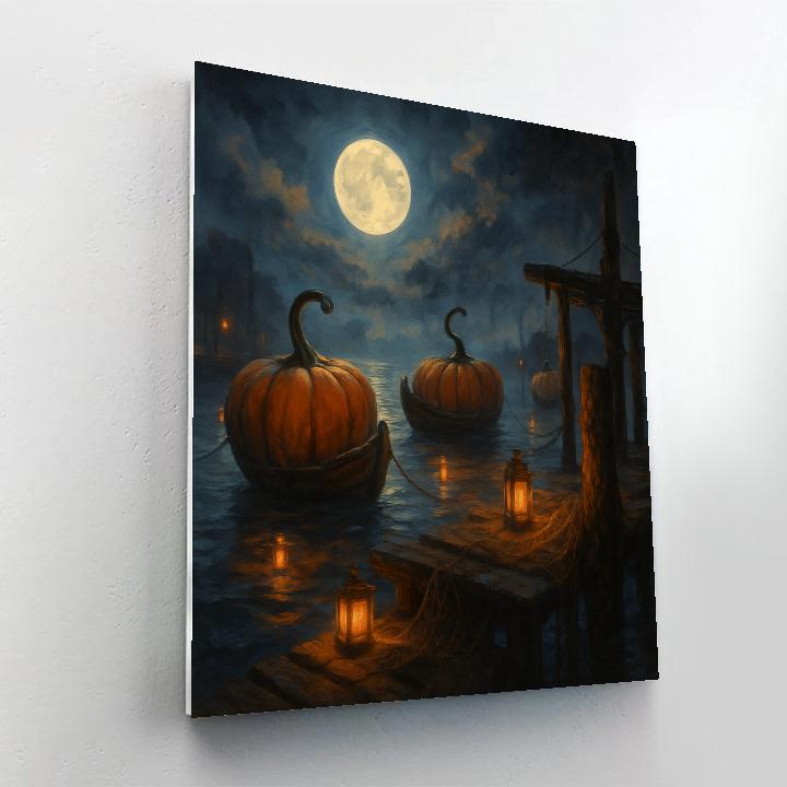 The Moons Pumpkin Harbor Painting by numbers kit
