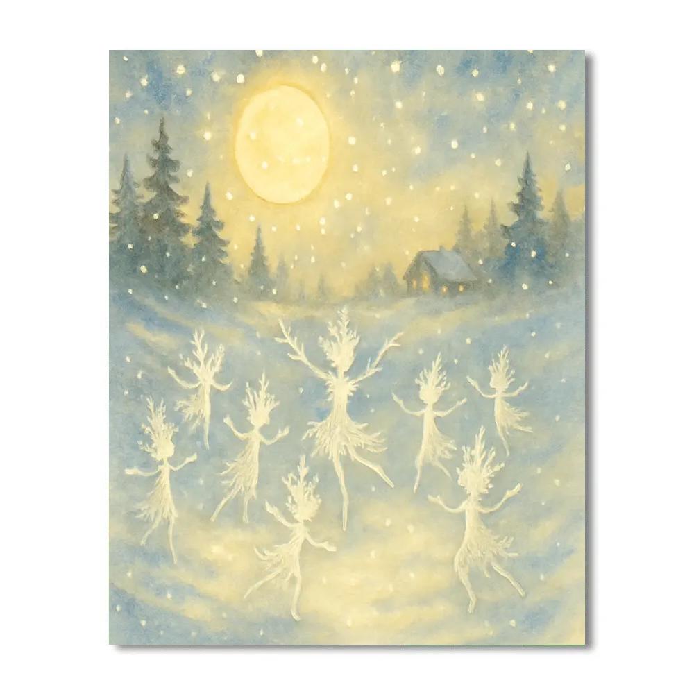 Snowflake Children Of The Clearing paint by number