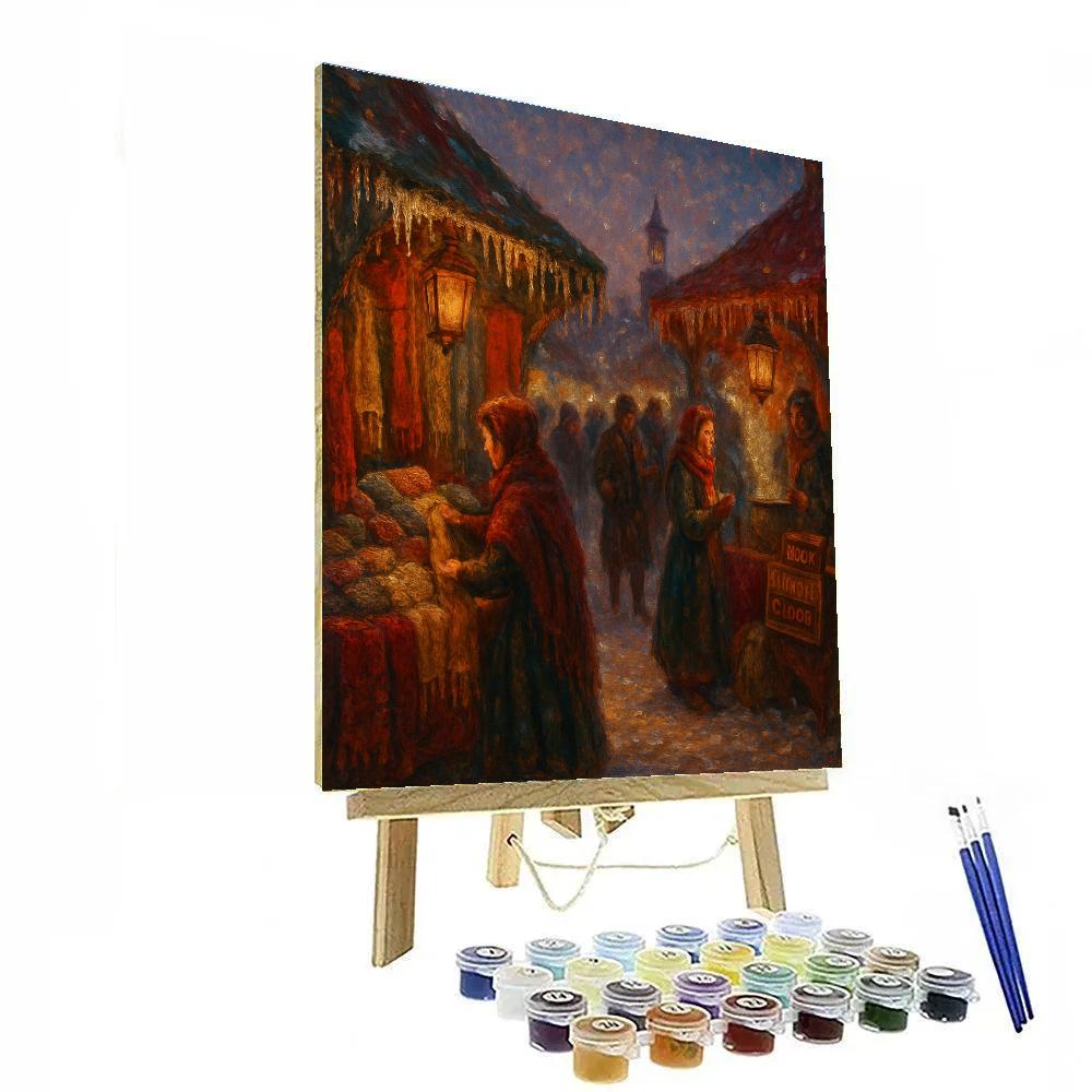 Lanterned Stalls Of The Frozen Bazaar Number painting