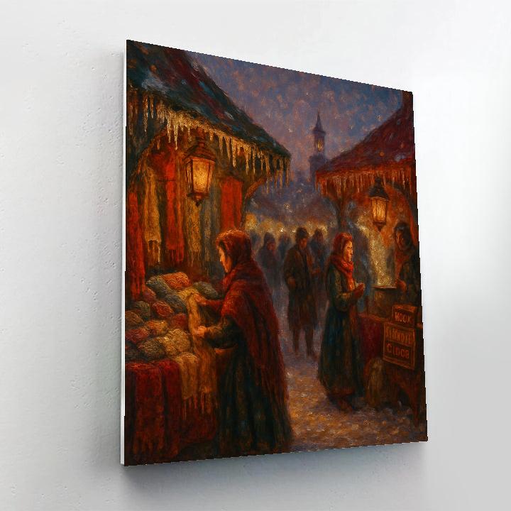 Lanterned Stalls Of The Frozen Bazaar Number painting