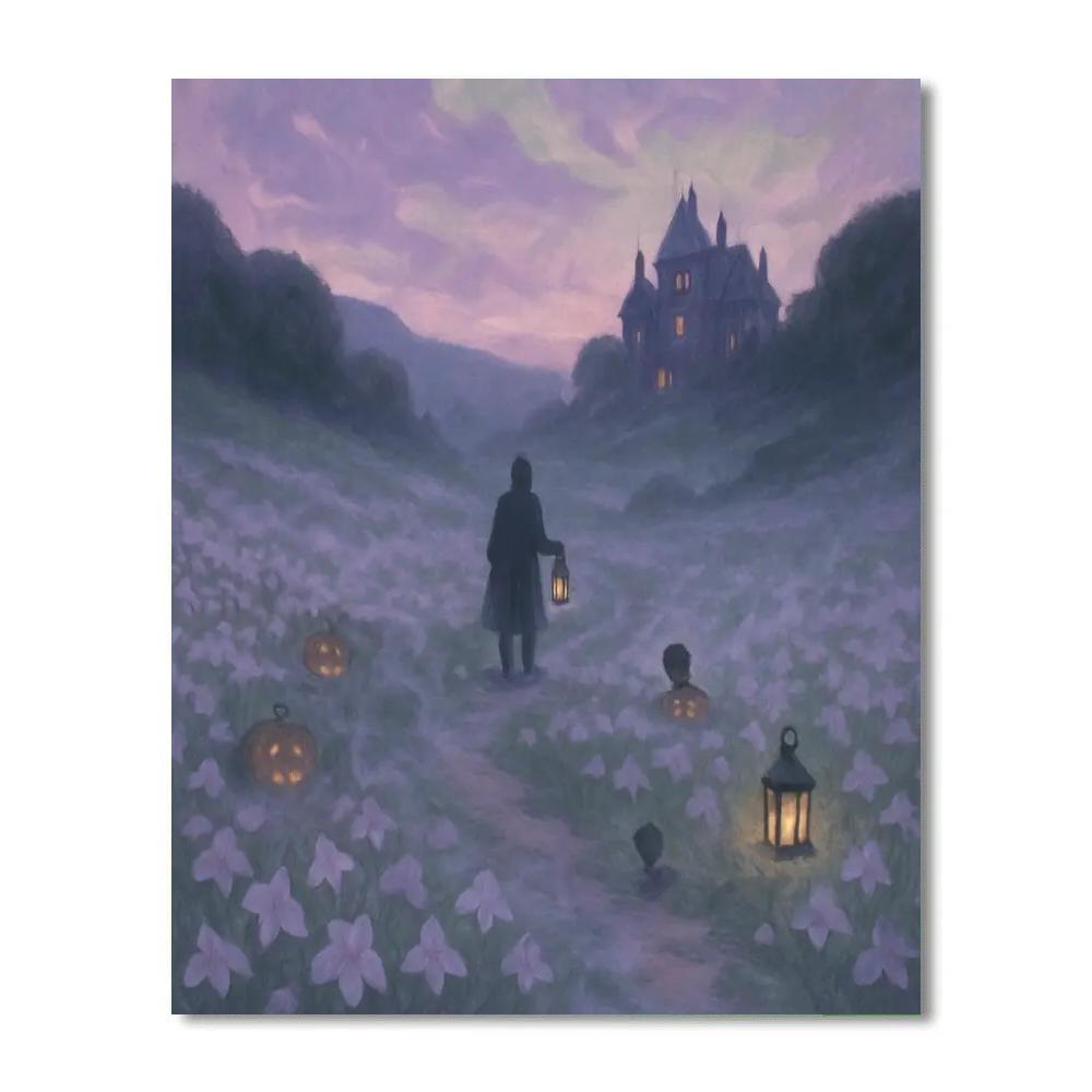 Haunted Lavender Hollow DIY paint by numbers