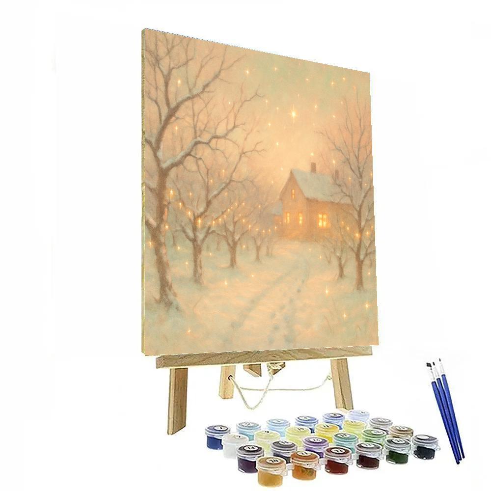 Firefly Snowfall At The Orchard Painting by numbers kit