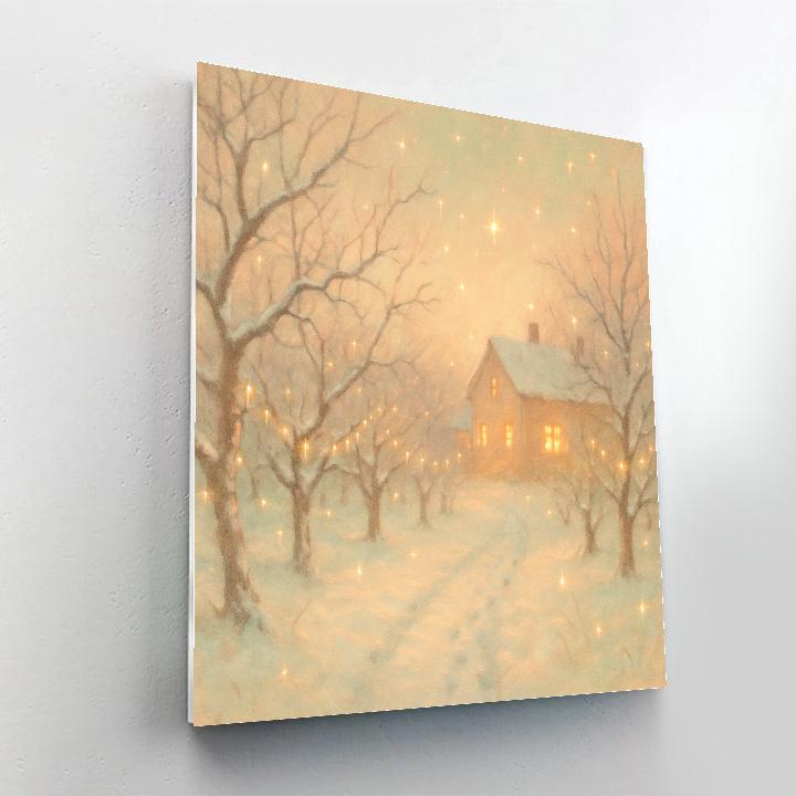 Firefly Snowfall At The Orchard Painting by numbers kit