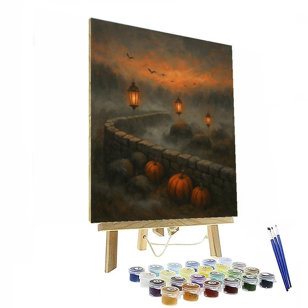 Lantern Row Through Stonefields Painting by numbers kit