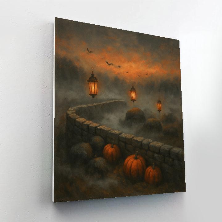 Lantern Row Through Stonefields Painting by numbers kit