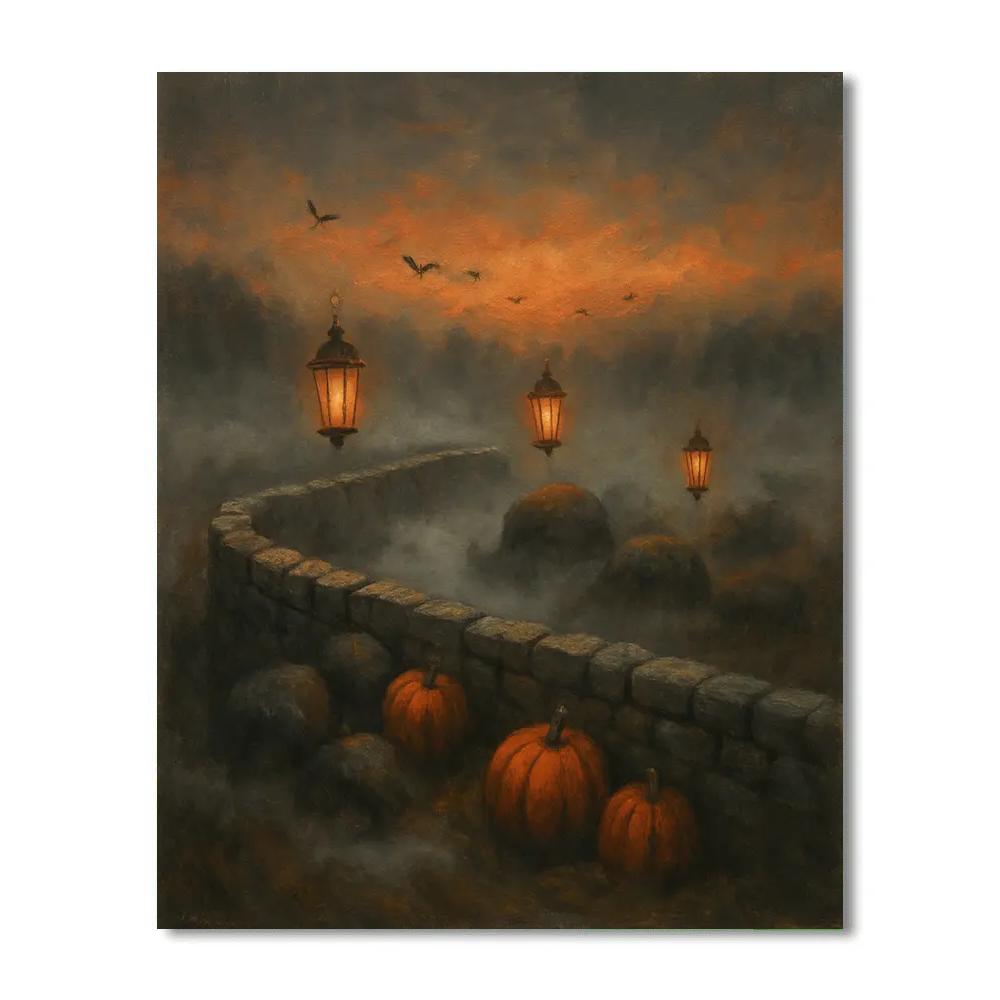 Lantern Row Through Stonefields Painting by numbers kit