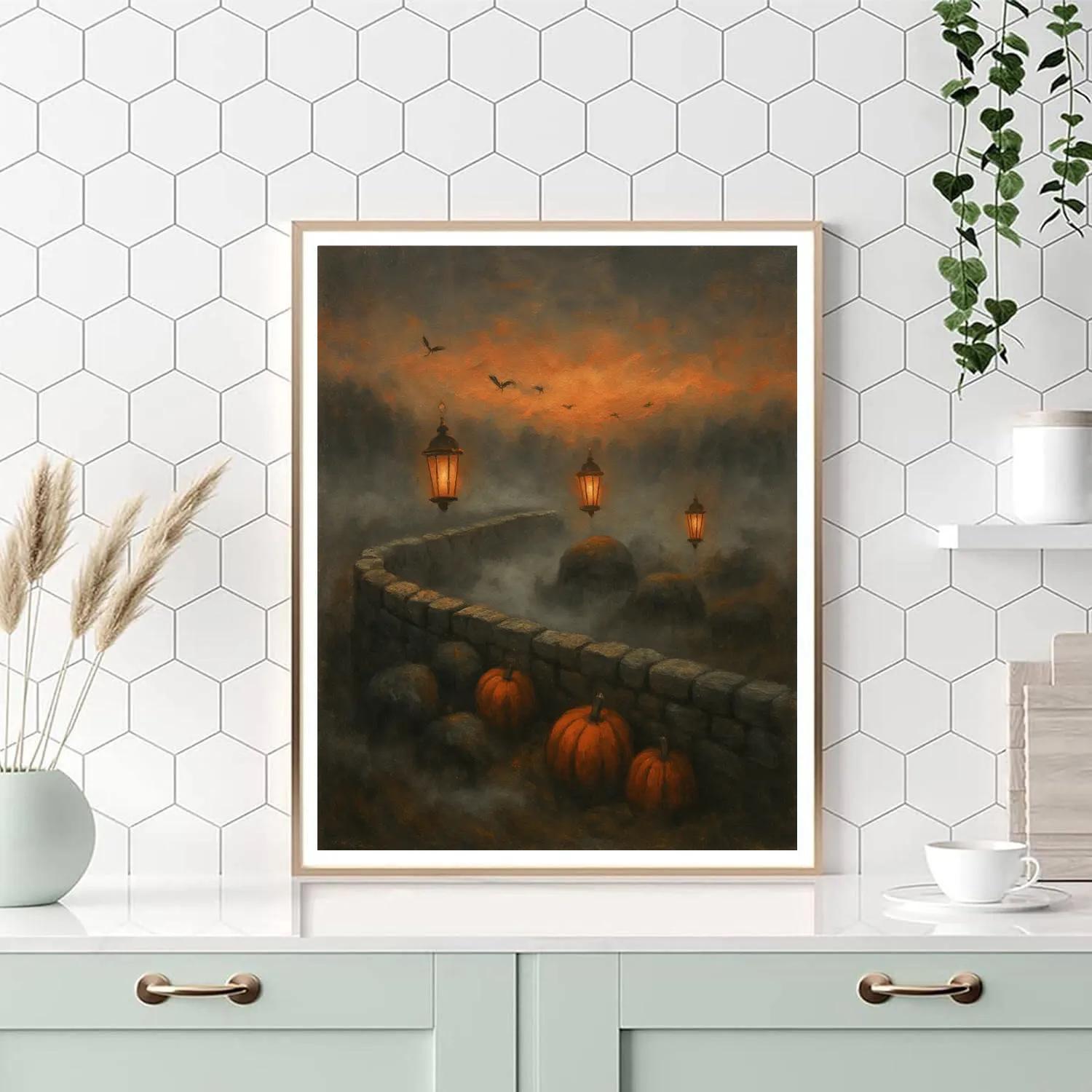 Lantern Row Through Stonefields Painting by numbers kit