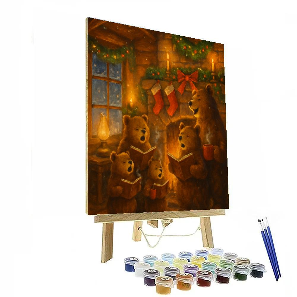 Hearthside Caroling Bears Numbered painting kits