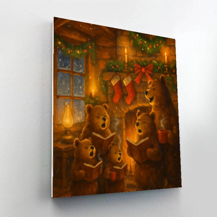 Hearthside Caroling Bears Numbered painting kits