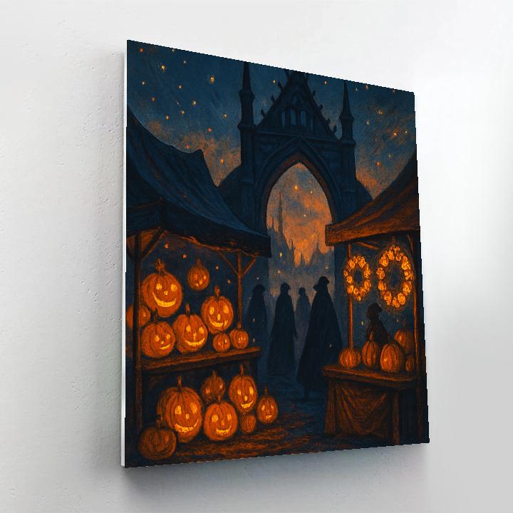 Night Market At Hollow Gate Number painting