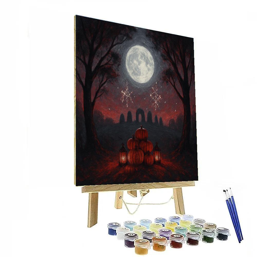 Moonlit Orchard Altar paint by color