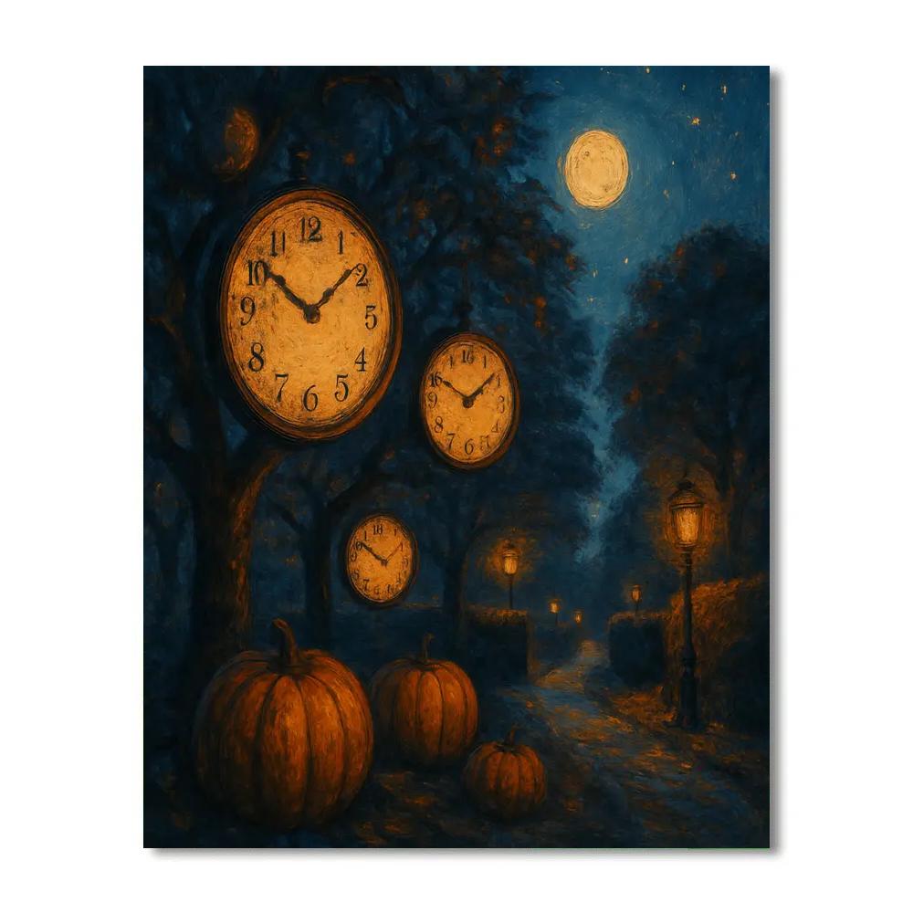 The Orchard Of Hollow Clocks Numbered painting kits