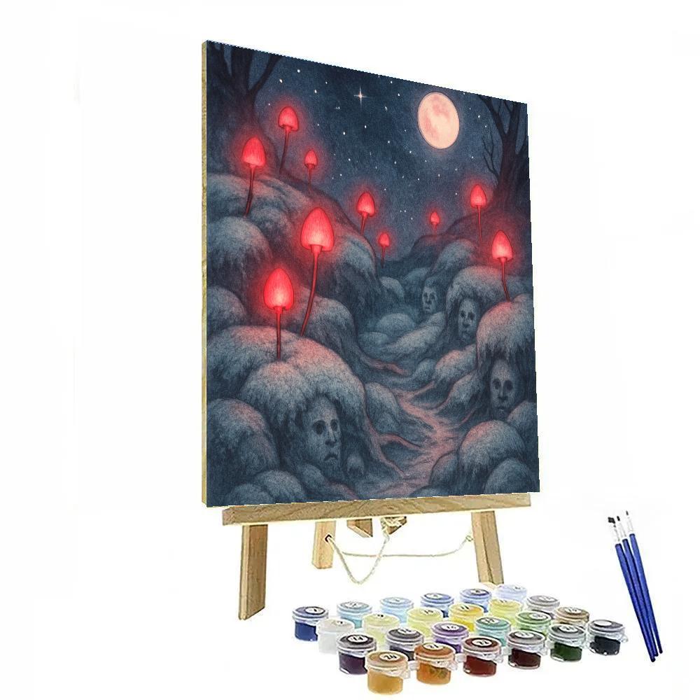 The Hollow Of Silver Moss Painting by numbers kit