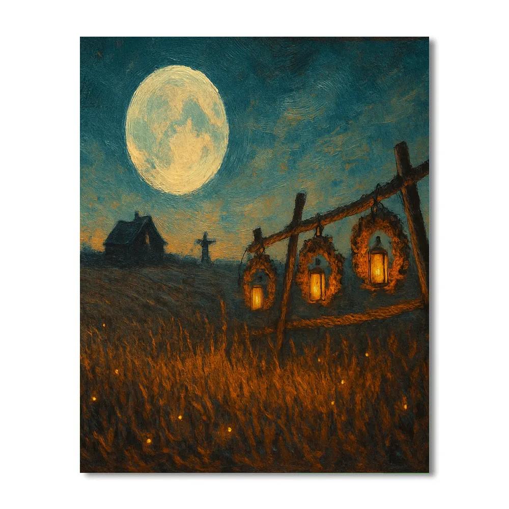 The Threshed Field Of Fireflies Paint by numbers art