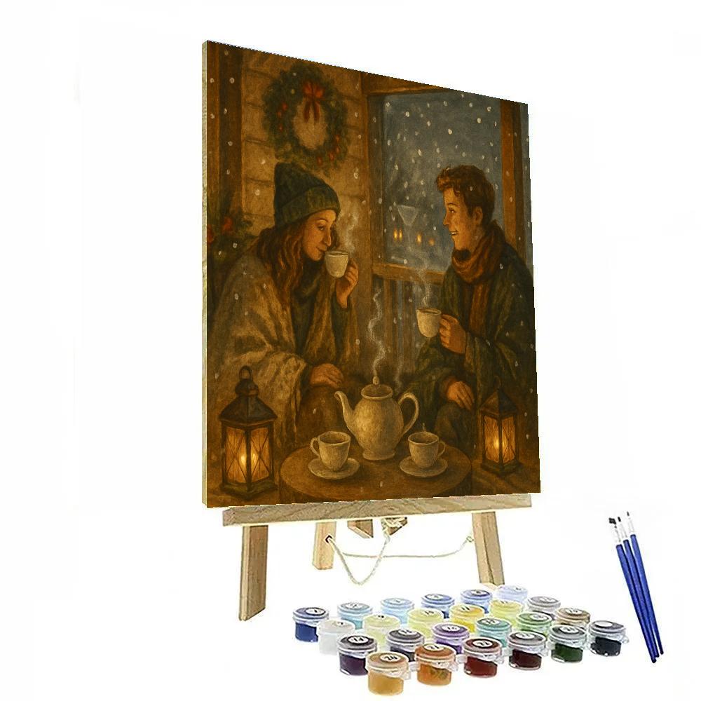 Midwinter Tea On The Porch Paint by numbers kits