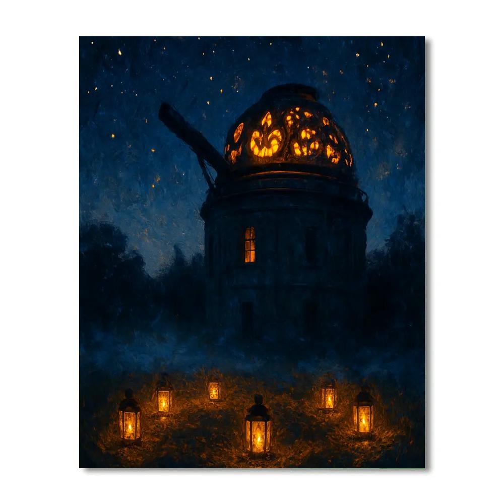 The Hollow Gate Observatory Number painting
