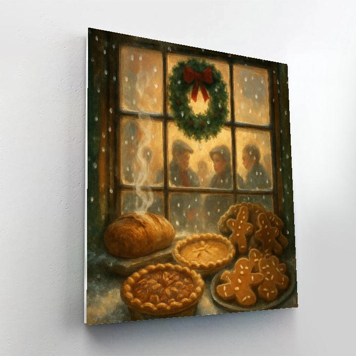 Quiet Bakery Window At Noon DIY paint by numbers