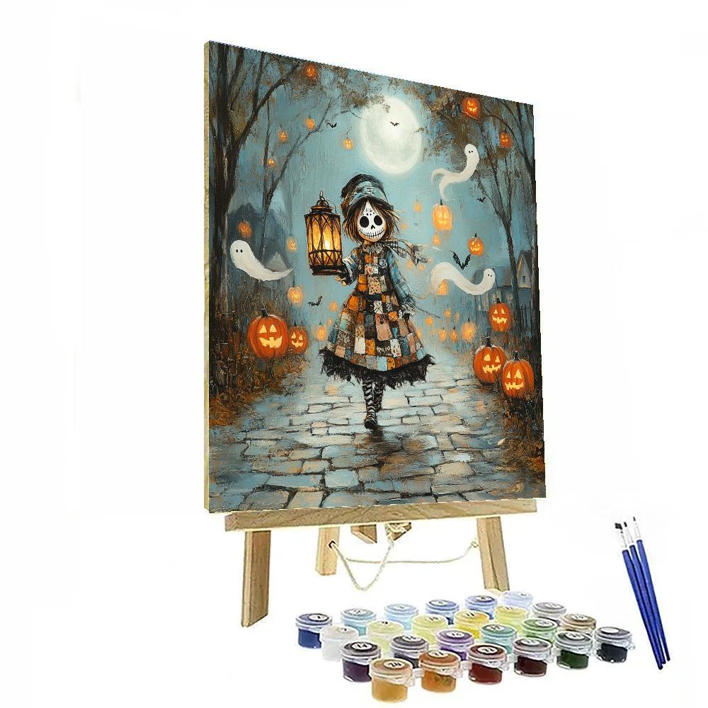 Spooky Moonlight Lantern Parade paint by number