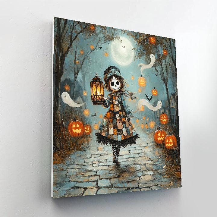 Spooky Moonlight Lantern Parade paint by number