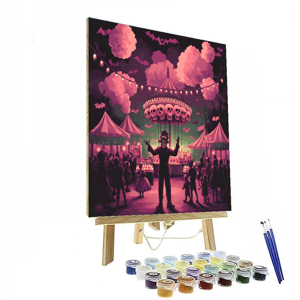 Candy Carnival Of The Haunted Fairground Paint by numbers kits