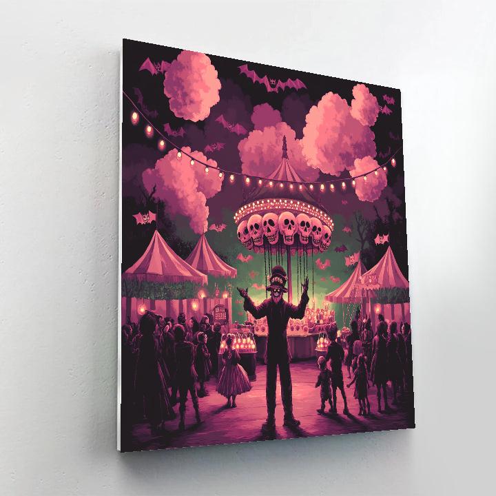 Candy Carnival Of The Haunted Fairground Paint by numbers kits