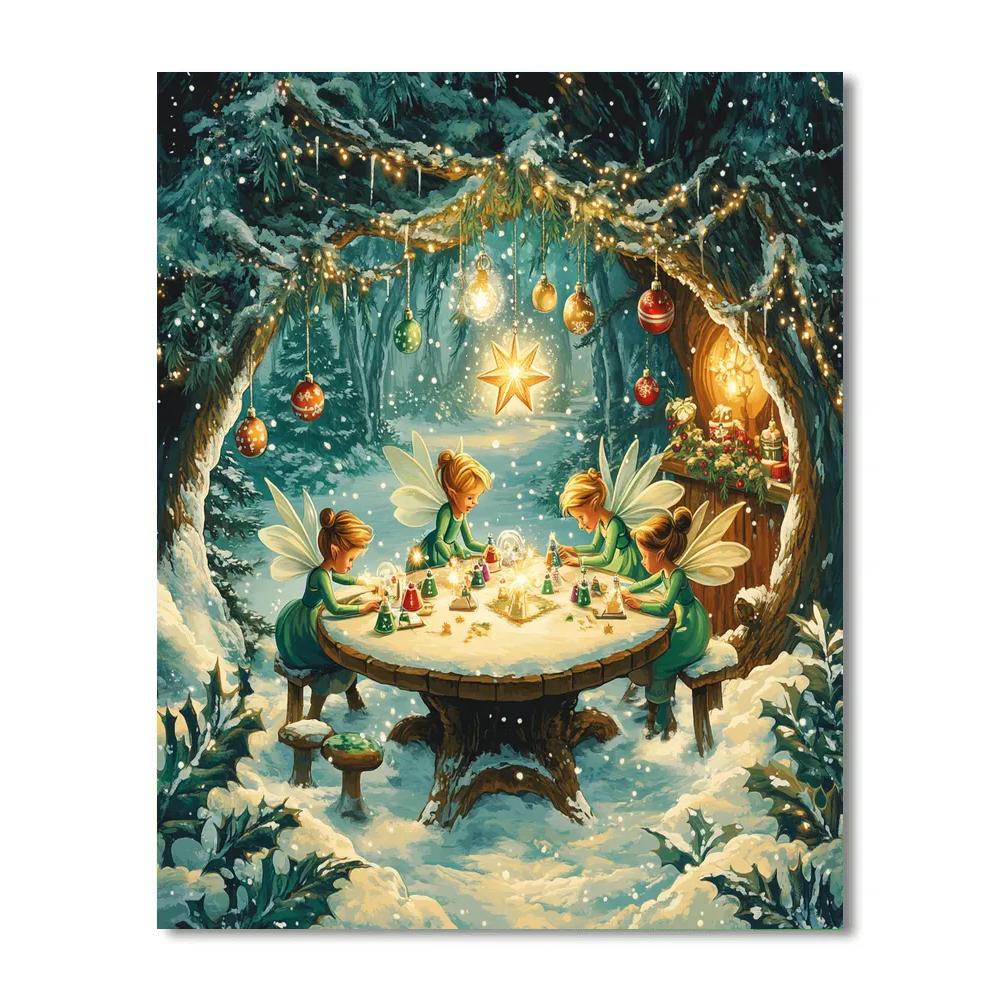 Tinker Bells Frosty Workshop Paint by numbers kits