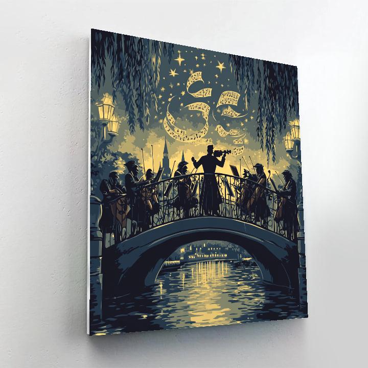 Haunted Orchestra On The Moat Bridge Numbered painting kits