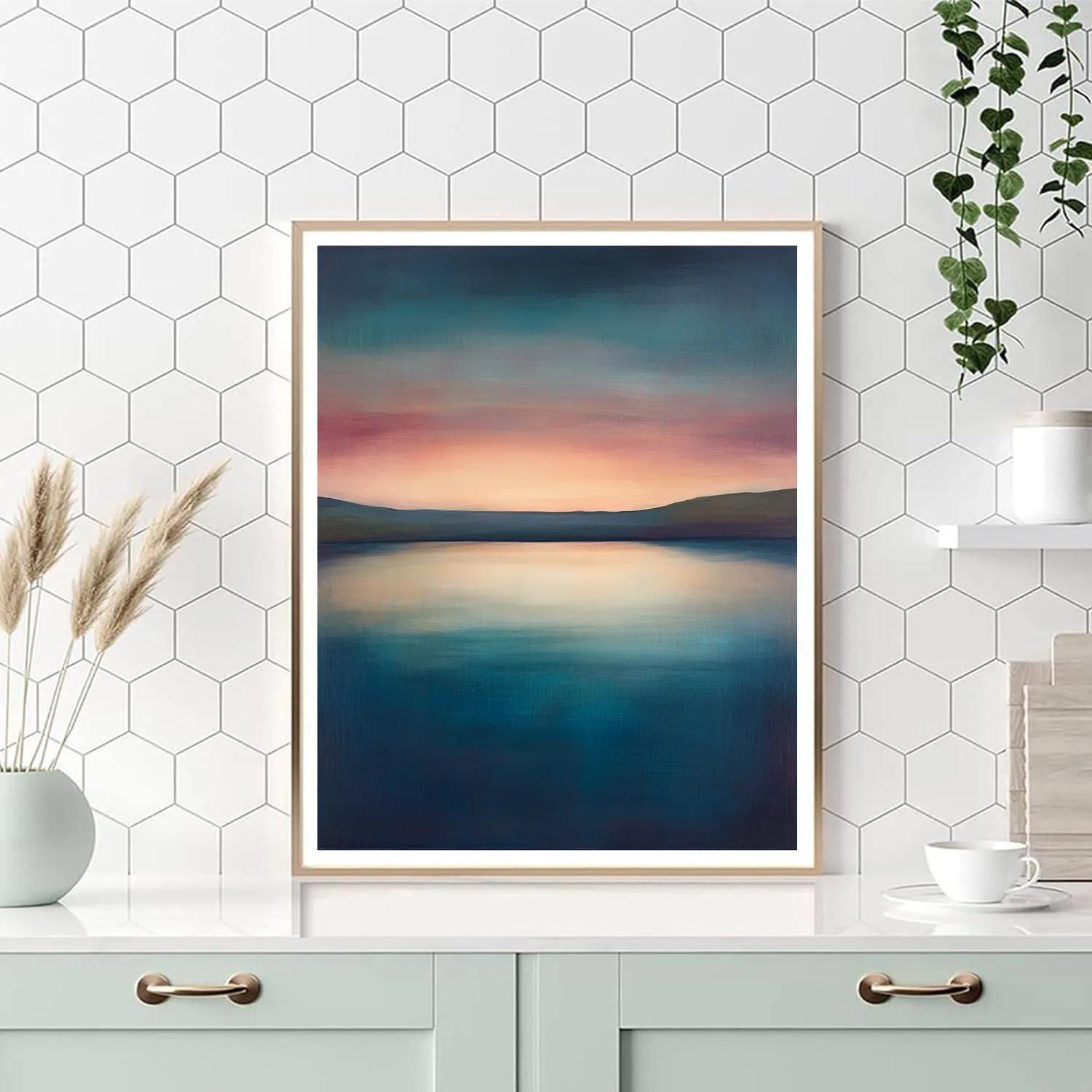 Rothko Inspired Quiet Lake Reflection Painting by numbers kit