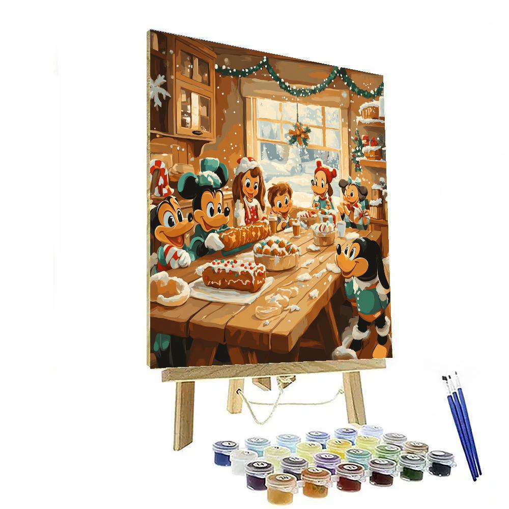 Gooeys Gingerbread Family Dinner DIY paint by numbers