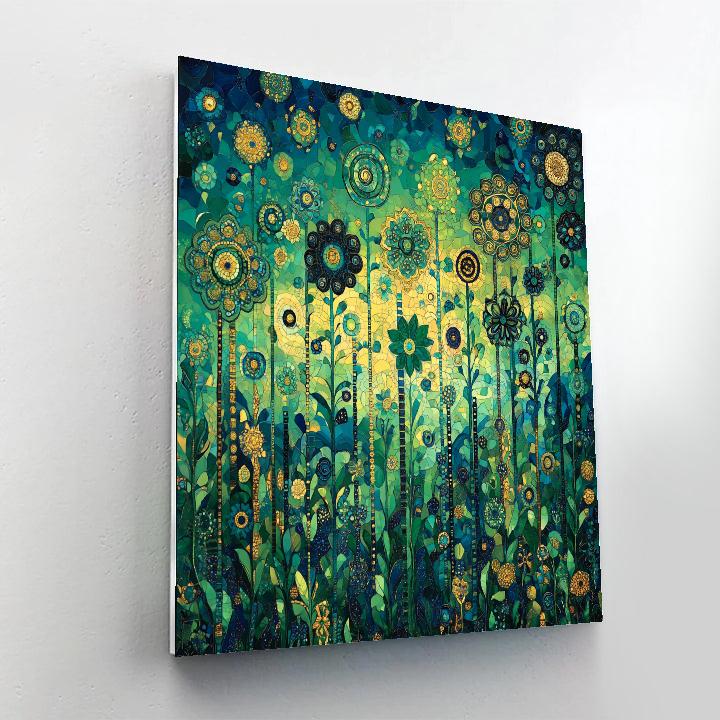 Gustav Klimt Inspired Mosaic Twilight Garden Paint by numbers kits