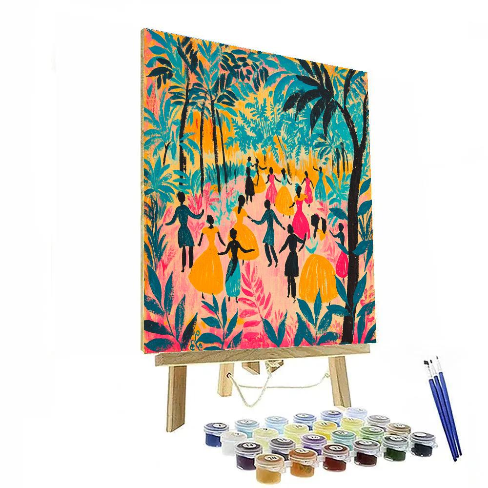 Matisse Inspired Joyful Garden Party Number painting