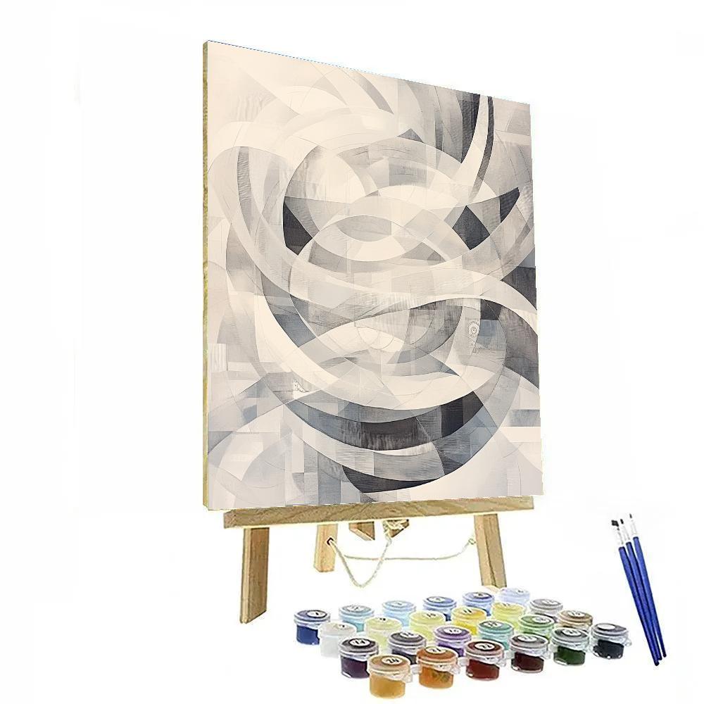 M.C. Escher Inspired Lattice Of Time Number painting