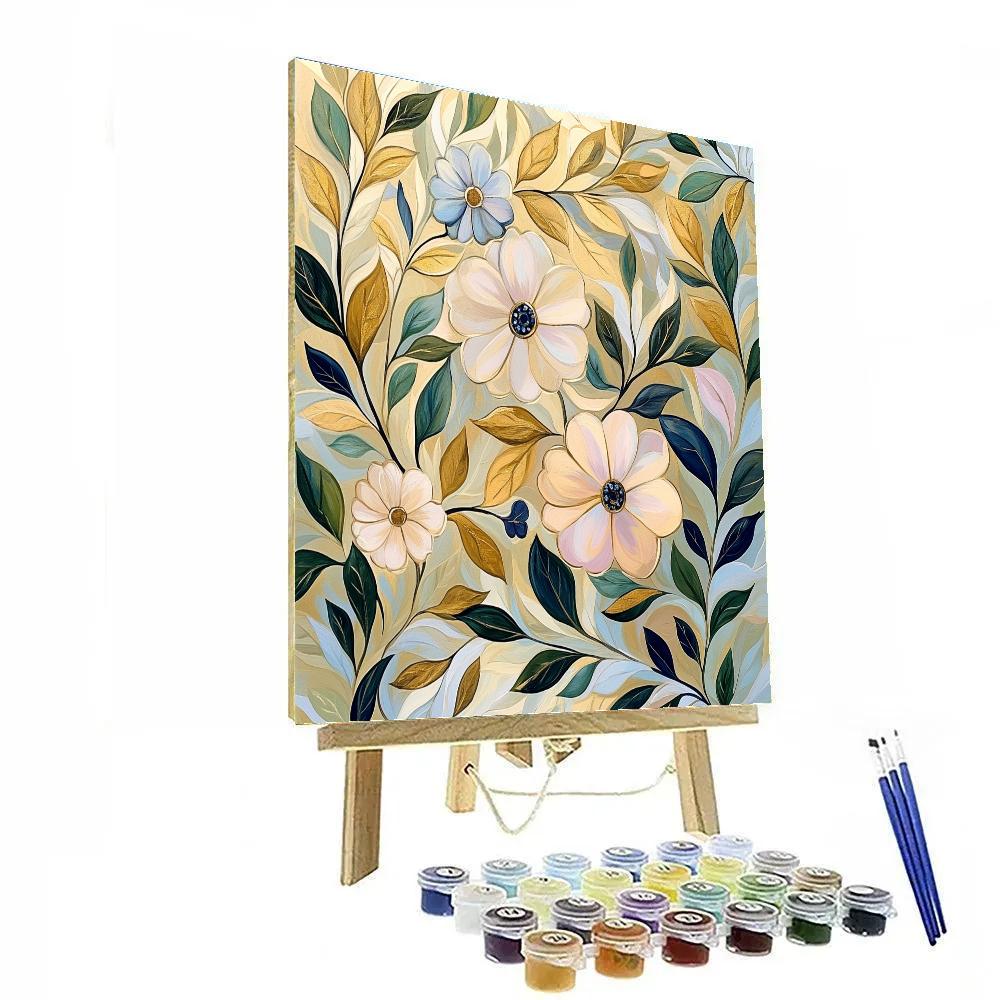 Alphonse Mucha Inspired Garden Harmony DIY paint by numbers