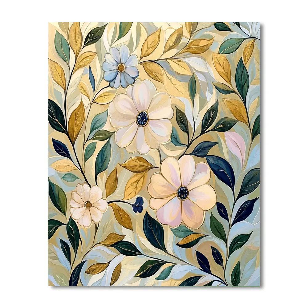 Alphonse Mucha Inspired Garden Harmony DIY paint by numbers