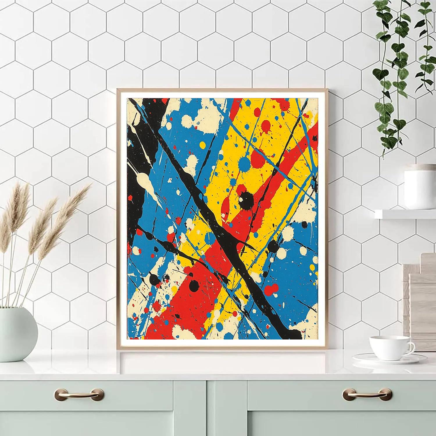 Jackson Pollock Inspired Energetic Chaos painting number kit