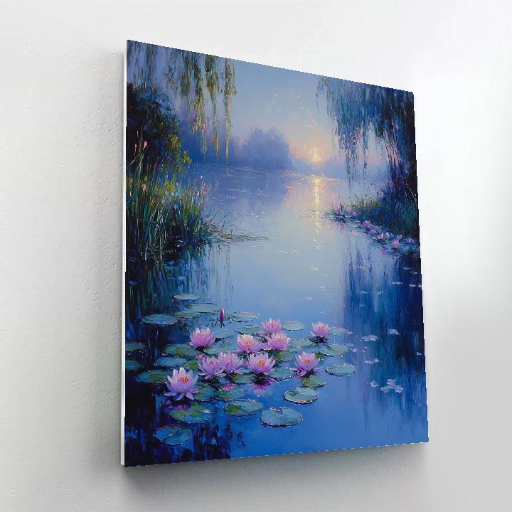 Claude Monet Inspired Dawn Waterlily Mist Painting by numbers kit
