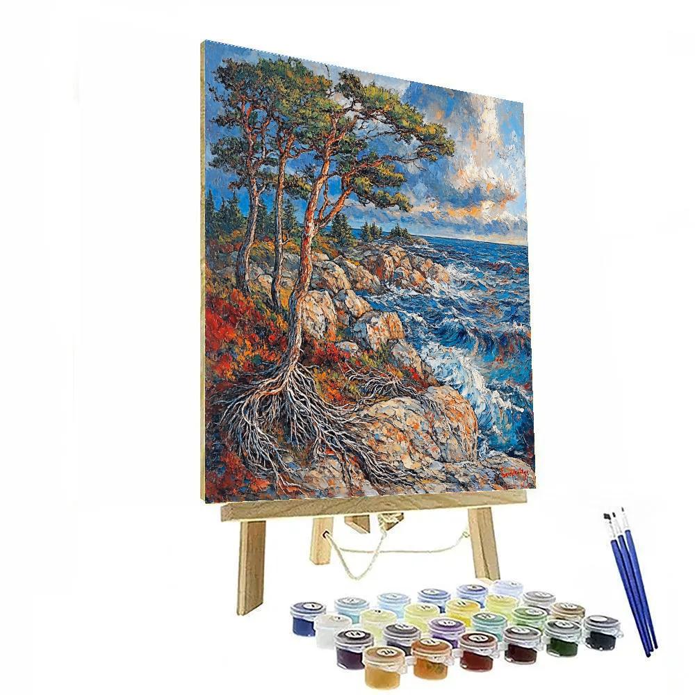 Arthur Lismer Inspired Rockbound Pines Numbered painting kits