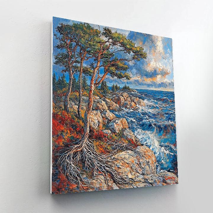 Arthur Lismer Inspired Rockbound Pines Numbered painting kits