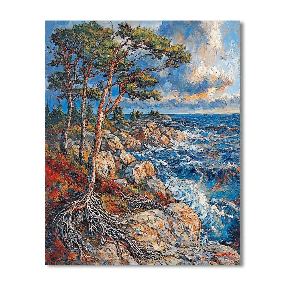 Arthur Lismer Inspired Rockbound Pines Numbered painting kits