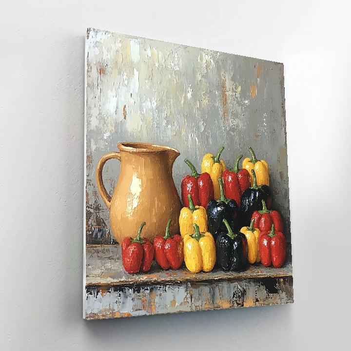 Diego Velázquez Inspired Market Vegetables And Rustic Pottery Painting by numbers kit