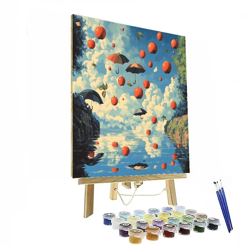 Rene Magritte Inspired Surreal Thoughts painting number kit