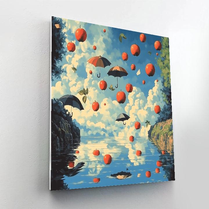 Rene Magritte Inspired Surreal Thoughts painting number kit
