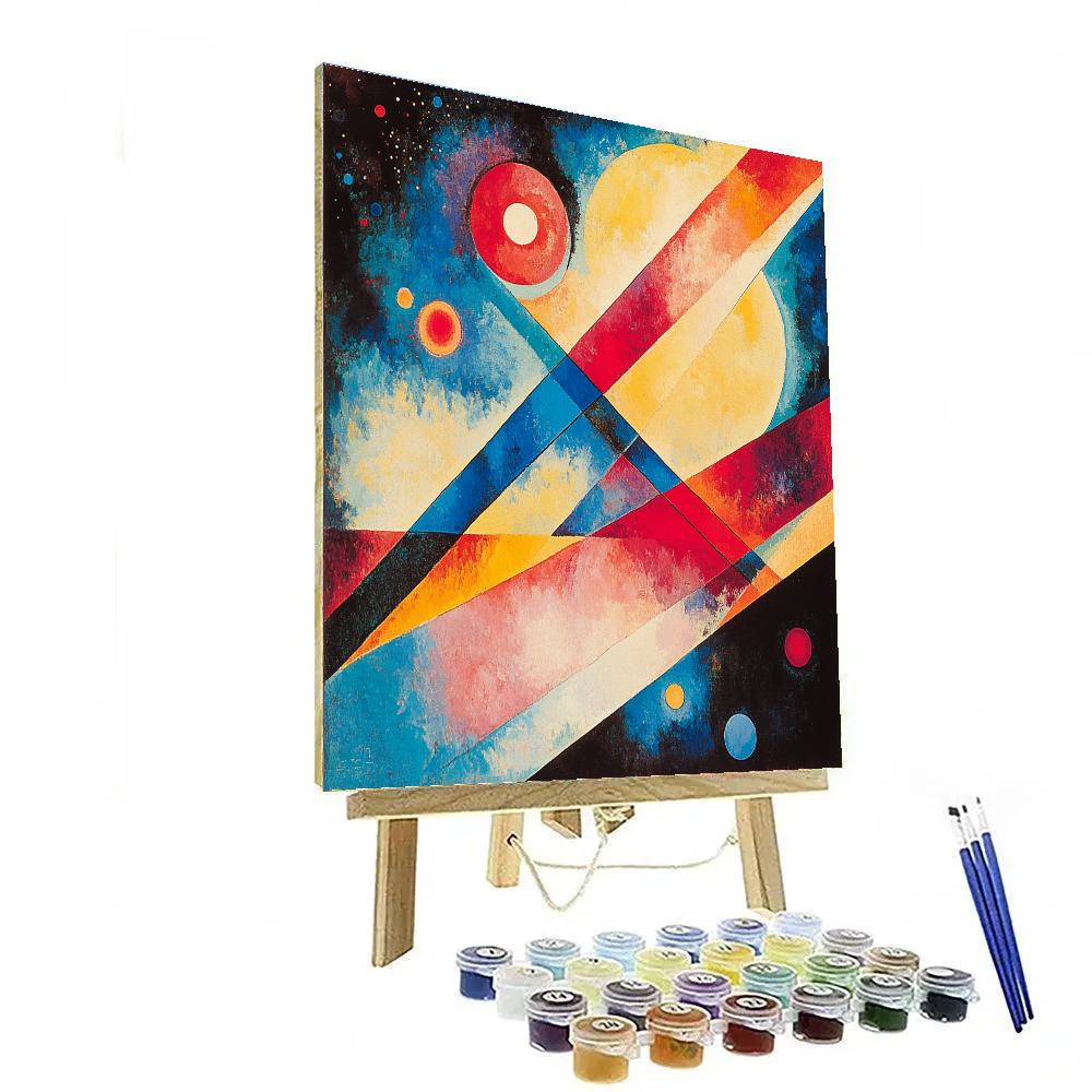 Kandinsky Inspired Colorful Harmony painting number kit