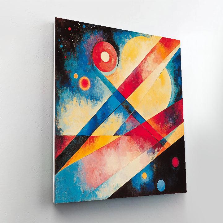 Kandinsky Inspired Colorful Harmony painting number kit