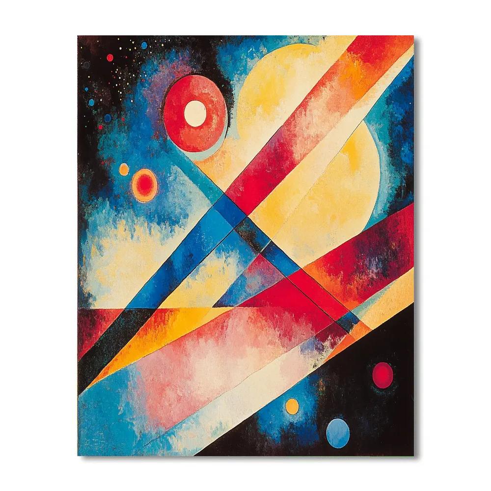 Kandinsky Inspired Colorful Harmony painting number kit