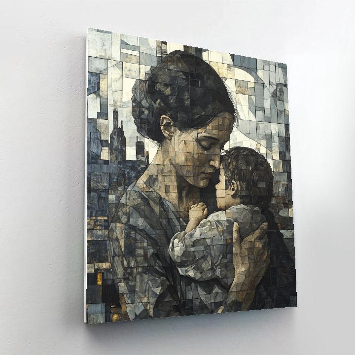 Käthe Kollwitz Inspired Grief And Resilience paint by color