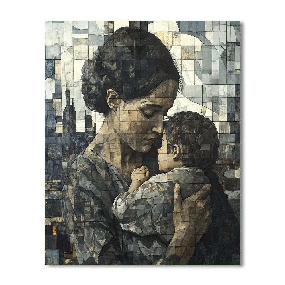 Käthe Kollwitz Inspired Grief And Resilience paint by color