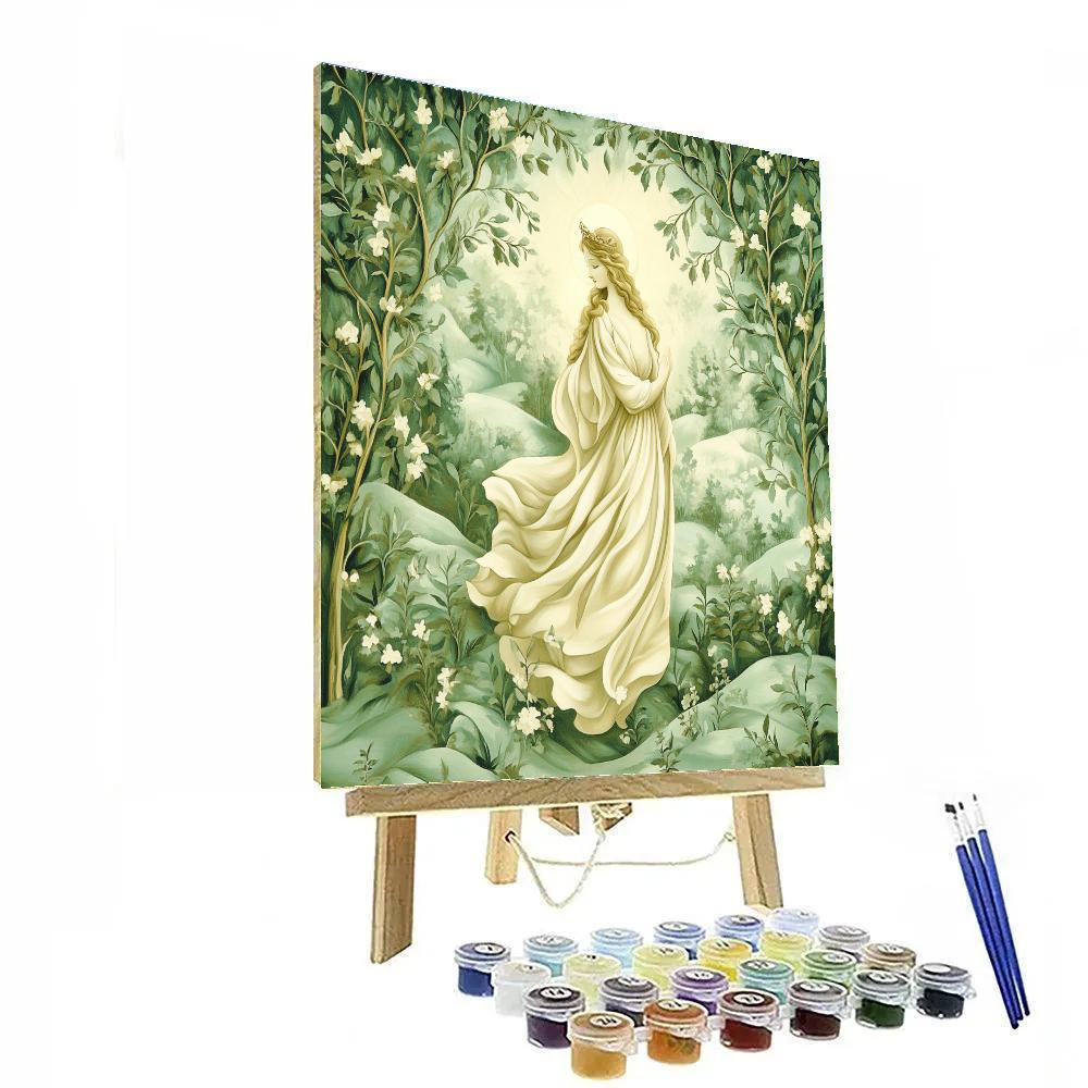 Botticelli Inspired Ethereal Beauty painting number kit