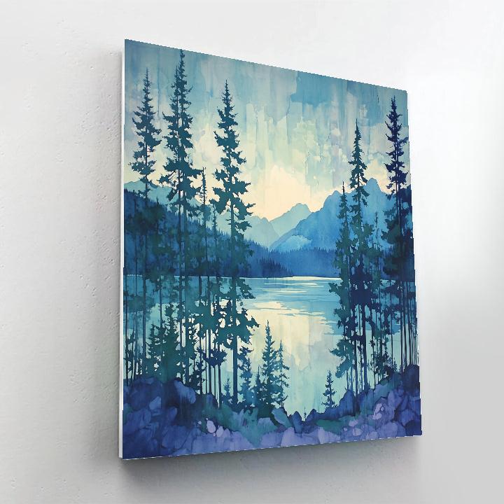 Franklin Carmichael Inspired Northern Pines Against Vast Sky Numbered painting kits