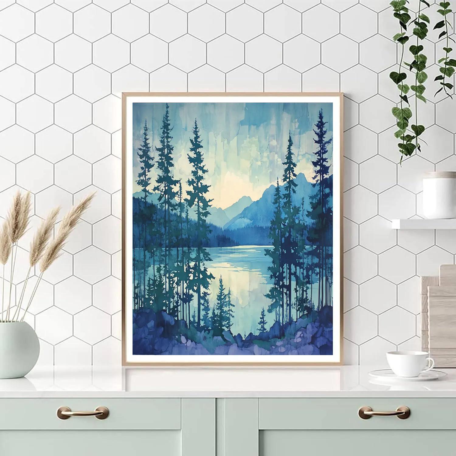 Franklin Carmichael Inspired Northern Pines Against Vast Sky Numbered painting kits